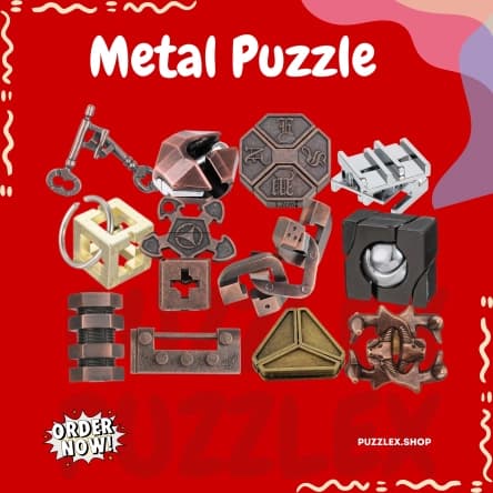 12 Pcs  Metal Puzzle Set 3