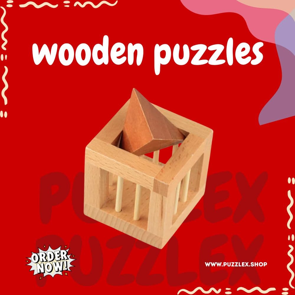 Wooden Puzzle 6ps - Detail view 2 Wooden Puzzle 6ps - Gallery Image 2