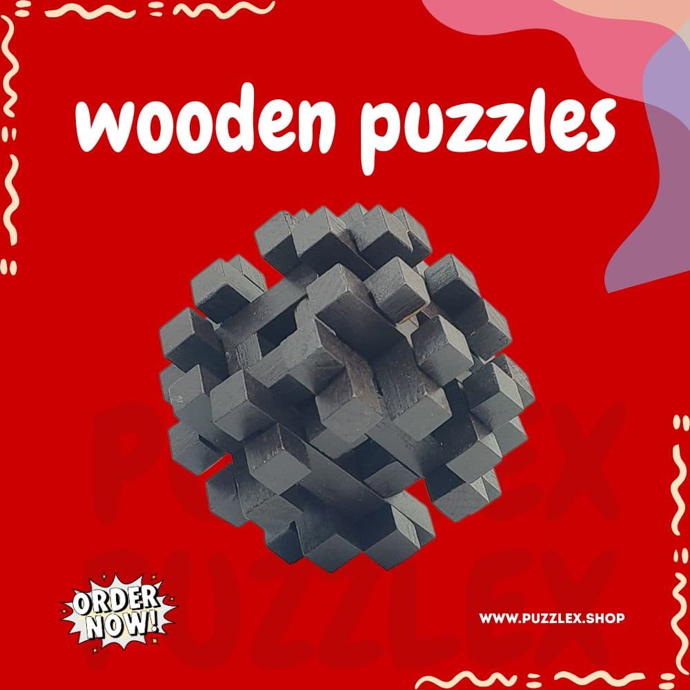 Wooden Puzzle 6ps - Detail view 4 Wooden Puzzle 6ps - Gallery Image 4
