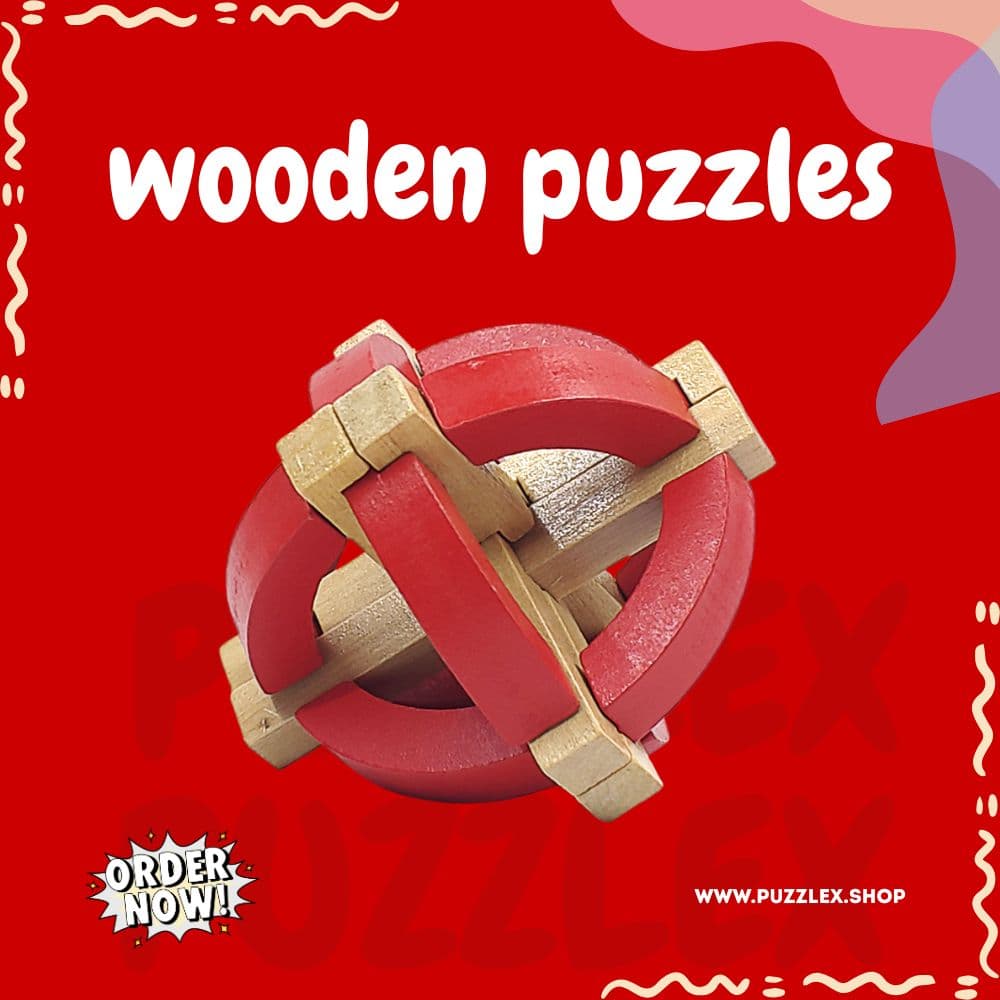 Wooden Puzzle 6ps - Detail view 6 Wooden Puzzle 6ps - Gallery Image 6